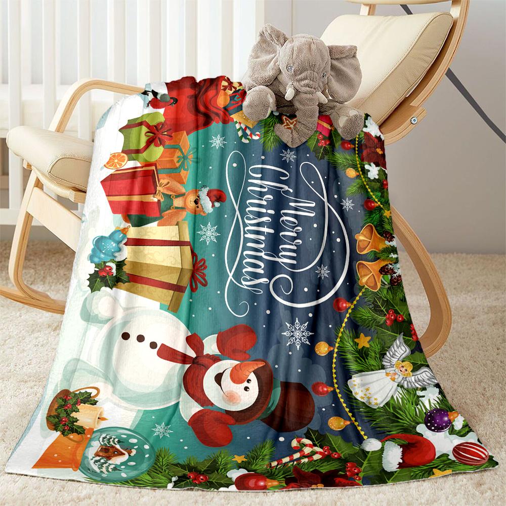 Merry Christmas Santa Claus Blankets are suitable for living rooms, bedrooms, camping, and other places, making them an ideal choice for gifts.