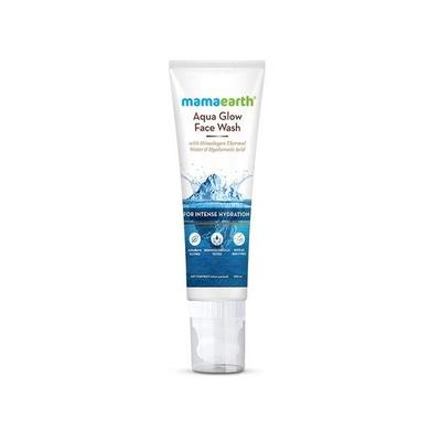 Mamaearth Aqua Glow Αφρόλουτρο Προσώπου με Ιμαλαϊκό Ιαματικό Νερό και Υαλουρονικό Οξύ για Έντονη Ενυδάτωση 100ml