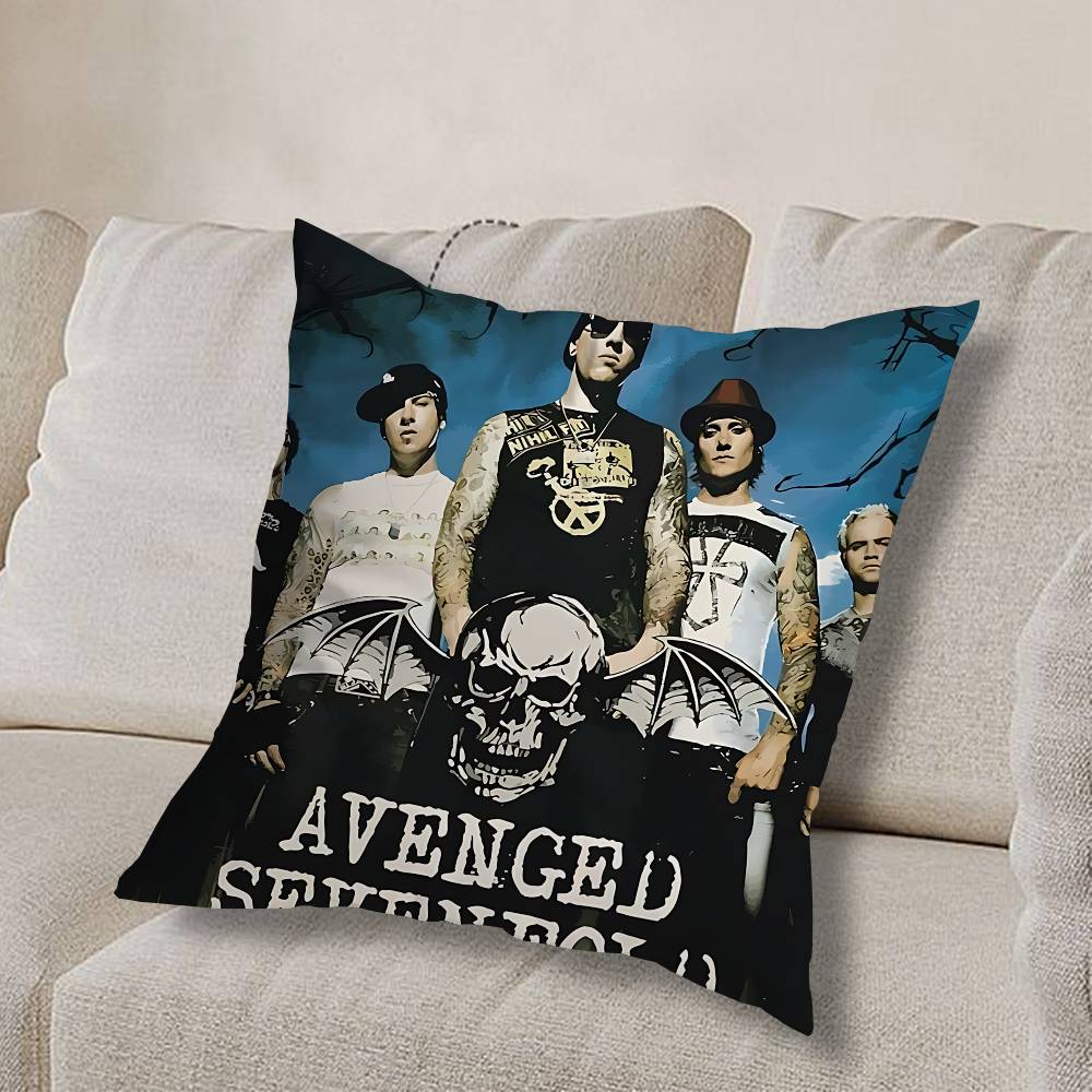 Cool A7X A-Avenged Sevenfold Pillow Case Pillow Case Living Room Sofa Cushion Cover Suitable For Home Bedroom Room Decoration