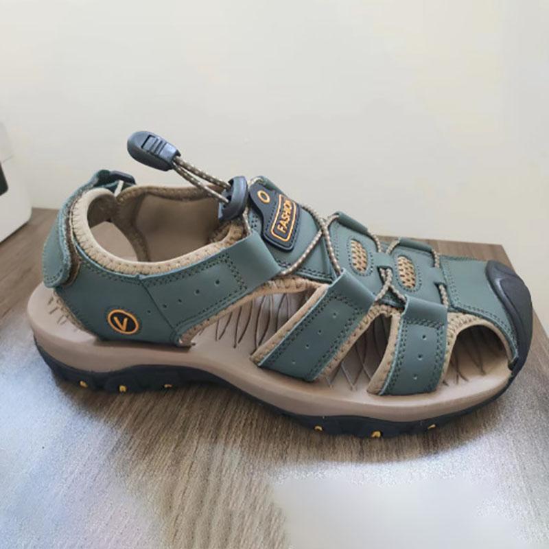 Letní pánské sandály Umělá kůže Pánská ležérní obuv Venkovní pánské sandály pro muže Plážová obuv Římské boty