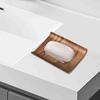 Wood Soap Dish Decorative Rustic Handmade Container with Draining Holes Soap Stand for Bathroom Shower Countertop Hotel Home