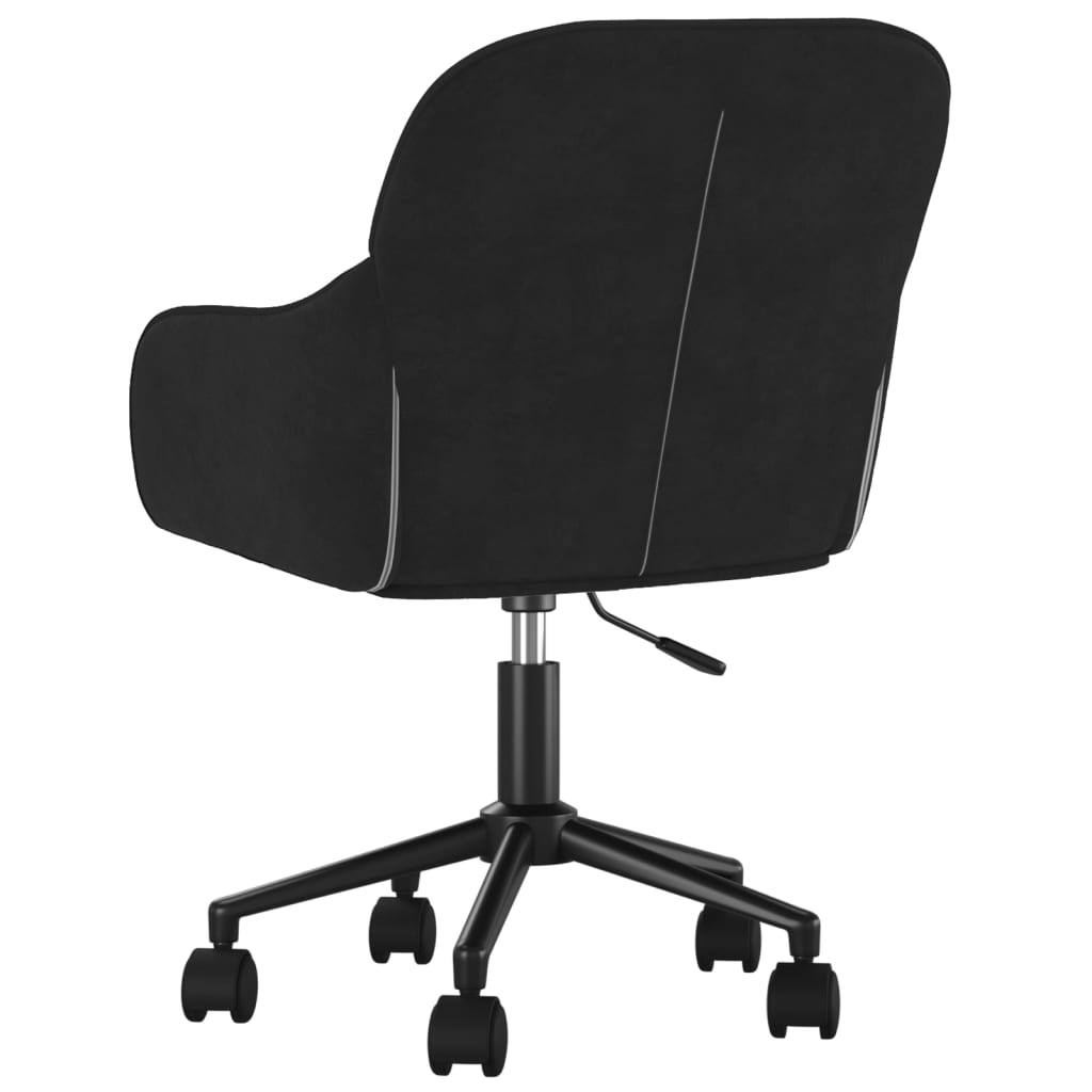 Dining Room Chairs 2 Pcs Swivel Black Velvet