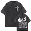 God Is So Much Bigger Than Print T Shirt Retro Christian Bible Jesus Doodle Vintage Washed T Shirts Unisex Women Harajuku Tee Shirt