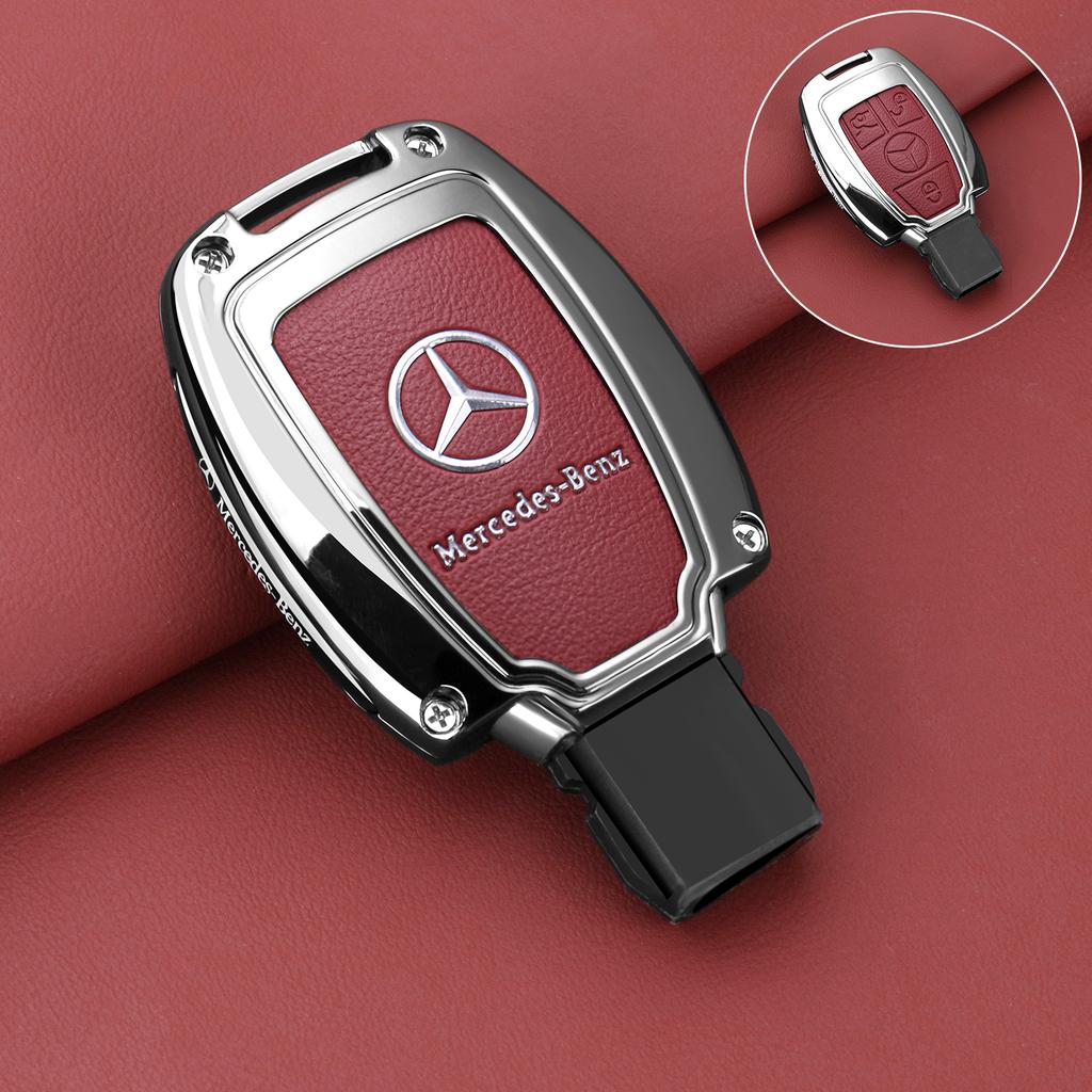 Car Zinc Alloy Key Case Bag Metal Key Shell For Mercedes-Benz A B C E G S V Class GLA GLC GLE GLK Vito Sprinter SL SLK Viano ML