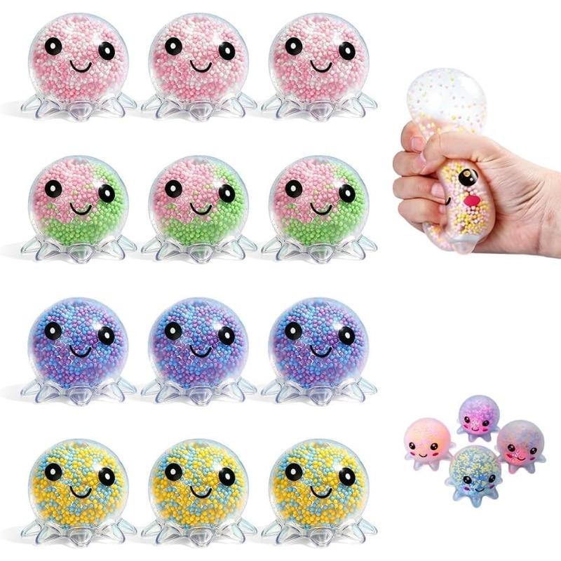 

5/10 Pack Fidget Octopus Stress Balls for Adults, Cute Octopus Squishy Fidget Toys for Anxiety Stress Relief,Slow Rise Squishy Toy Gifts 5PCS