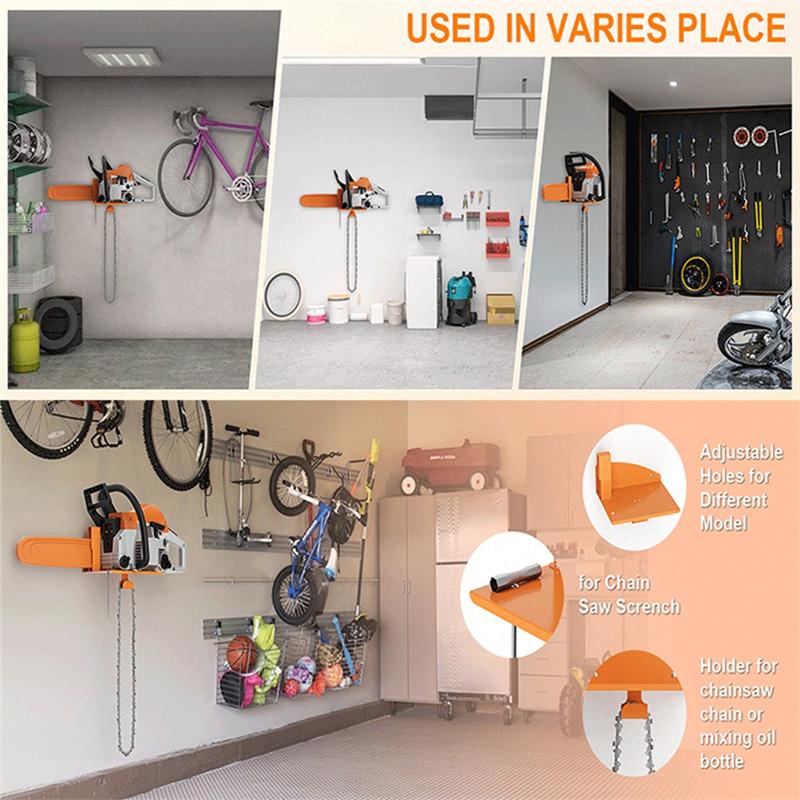 M-Modern-Chainsaw Holder, Chainsaw Wall Mount For Stihl MS250, MS251, MS170, MS171, MS172 Heavy Duty Chainsaw Rack Garage Storag