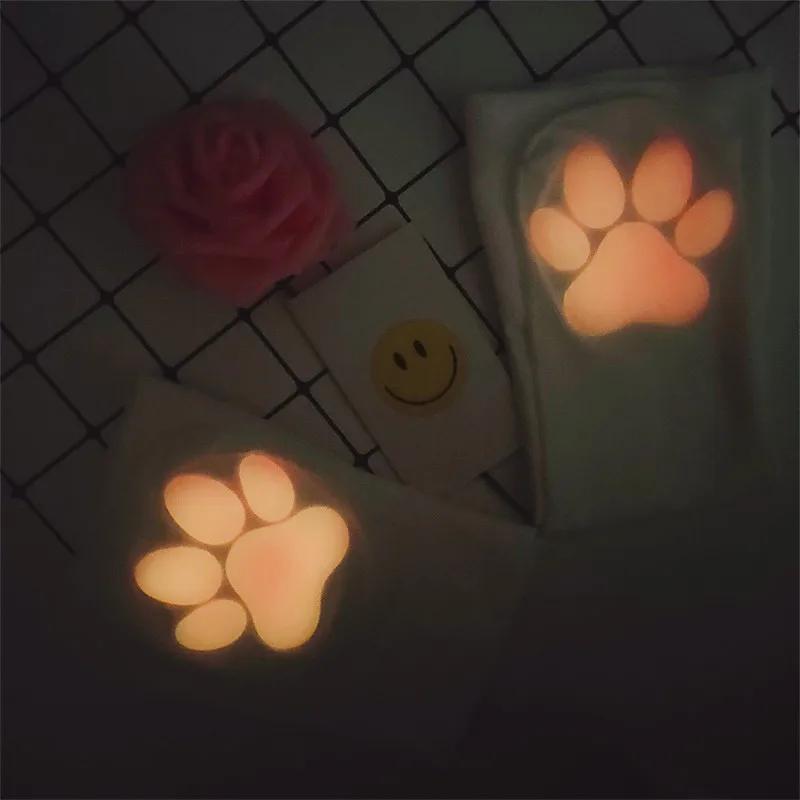 Womens Over Above Knee Socks Thigh High Stockings Kitten Claw Cat Paw Pad Ladies Pink 3D Long Sock Cosplay Harajuku Y2K Female