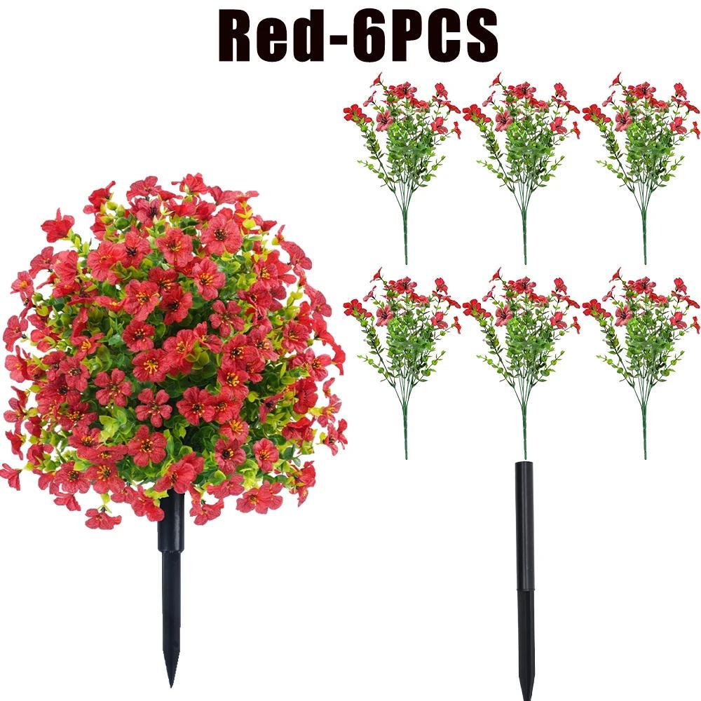 Artificial Plastic Flowers Fake Eucalyptus Plant Wedding bridal bouquet Christmas Decor Vase for Home windowsill bonsai Festival