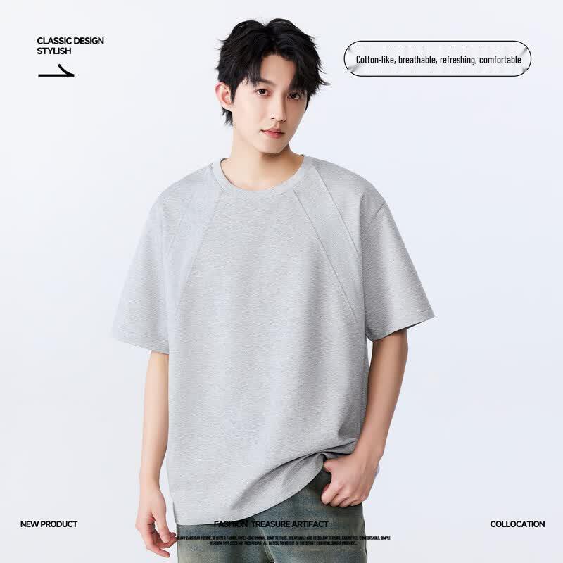 MINISO Men's Cotton Feel Short Sleeve T-Shirt