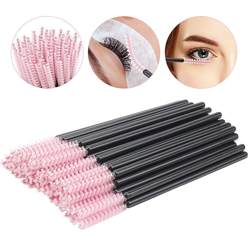 50 Eyelash & Eyebrow Fine Tip Straight Comb Brushes