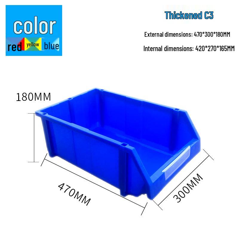Slanted Mouth Plastic Storage Box for Screws and Tools – Classified Component Shelf