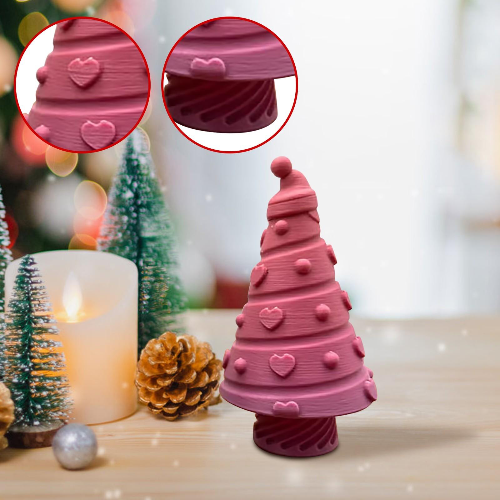 

3D-печатные елочные украшения, 3D-печатные елочные хранилища, праздничные украшения, тайник для сюрпризов One Size розовый