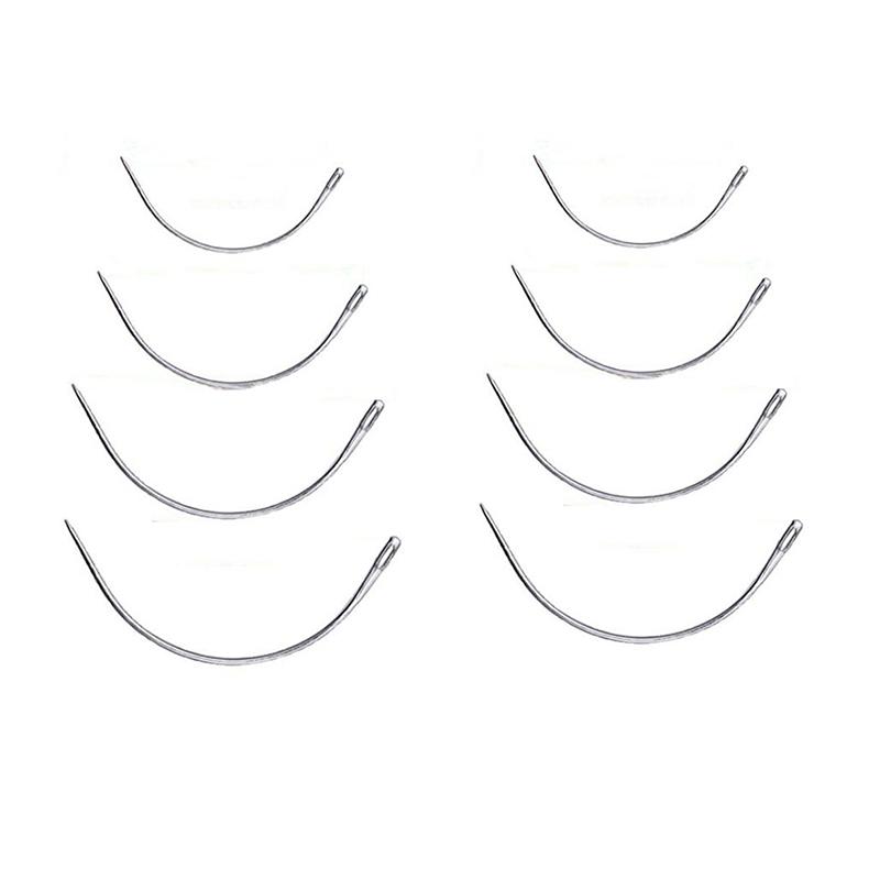 Heavy Duty Hand Sewing Needles Kit Leather Craft Sewing Accessories Big Eye Needle Lengthened Curved Needle Leather Repair Tool