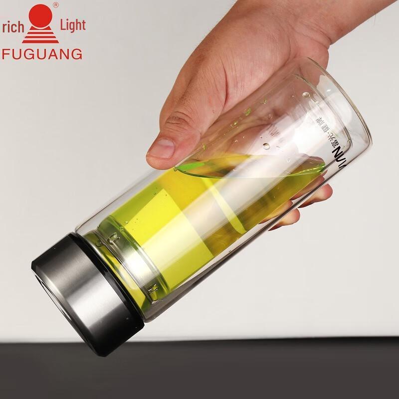 Fuguang Double-Wall Glass Tea Infuser Bottle