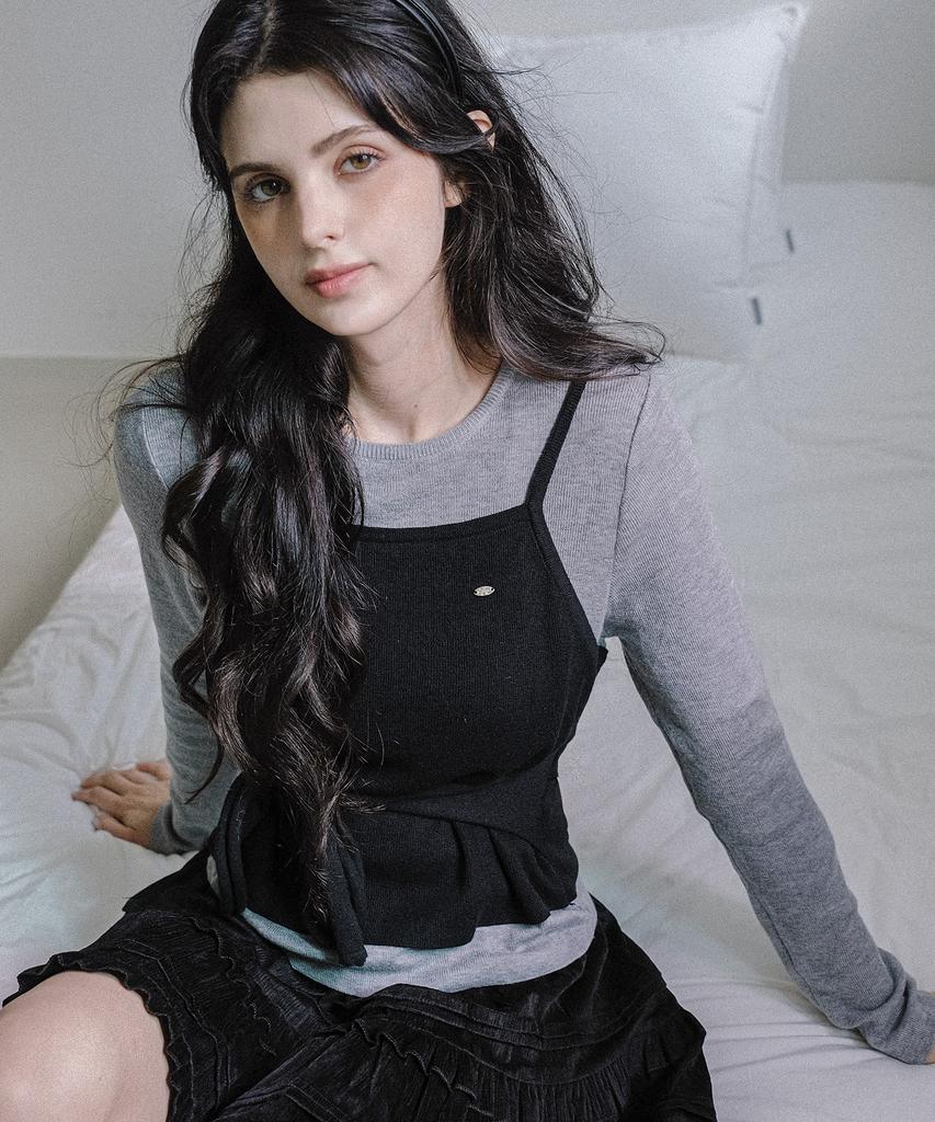 KOOLKITTEN Tie Waist Knit 2Colors