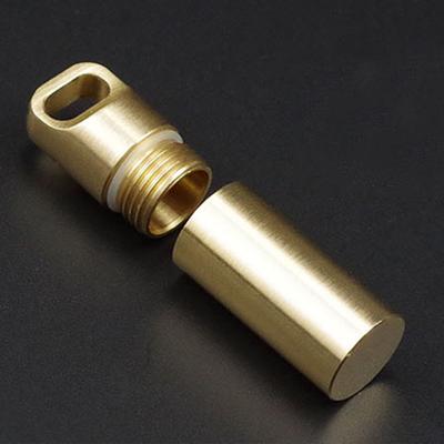 Yousheng Wasserdichte Pillendose EDC Zubehör Etui Gute Abdichtung Mini Größe Mehrzweck Outdoor Survival Aufbewahrung Metallbehälter Trockenbox