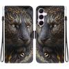 Animal Case Lion Panda Leather Phone Cover For Samsung Galaxy A25 A05 A15 4G A35 A55 5G Wallet Flip Card Magnetic Protect Cases