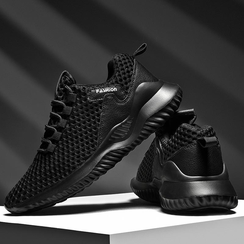 Summer Mesh Shoes Men White Running Shoes Breathable Summer Sneakers for Men Lightweight Walking Sneakers White Tennis Shoes Man