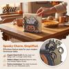 Halloween Themed Table Decor Wood Napkin Holder Vintage Rustic Dispenser Organizer Spooky Ghost Black Cat Kitchen Organizer Boo Tissue Stand
