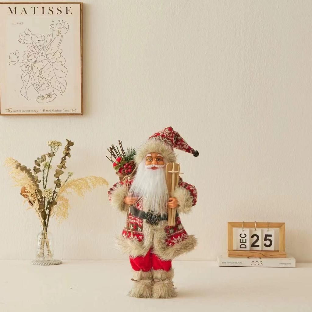 Christmas Santa Figurine Christmas Decoration Christmas Doll Cute Gift Holiday Ornament