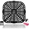 6QT Air Fryer Rack for Instants Pot Vortex Plus 6QT XL Air Fryers, Premium Air Fryer Grill Crisper Plate Pan Tray Grate Shelf Grid for Instants