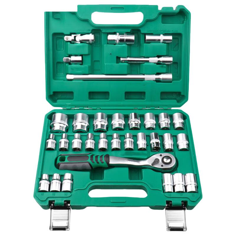 22-Piece Alloy Ratchet Wrench & Socket Set