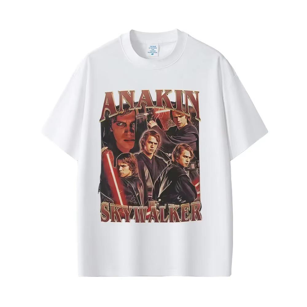 Anakin Skywalker Graphic T-shirts Men Women Casual Cotton Vintage T-shirt Men Women Hip Hop Fashion Oversized Tshirt
