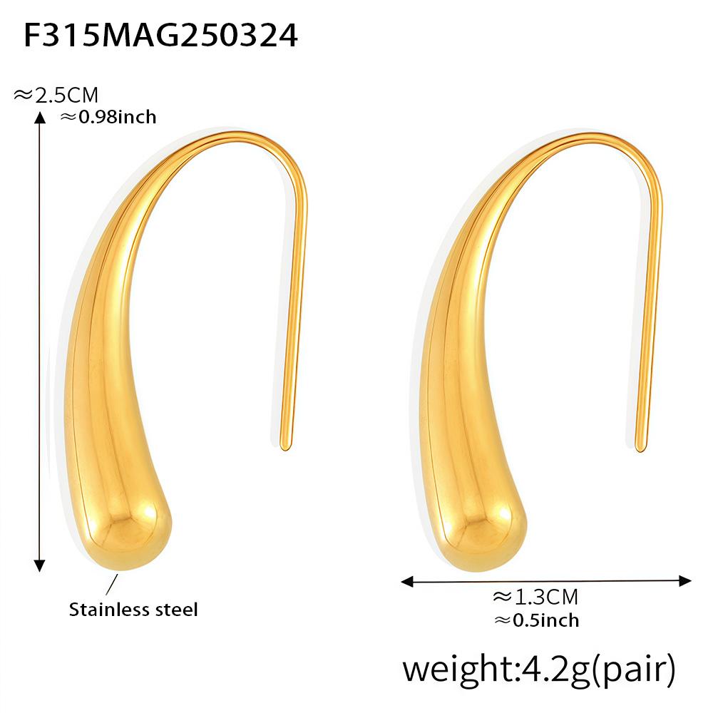 Luxury Gold Color Zinc Alloy Dangling Earrings for Women Long Studs Simple High Quality Stainless Steel Earrings Zircon 2025 Trends