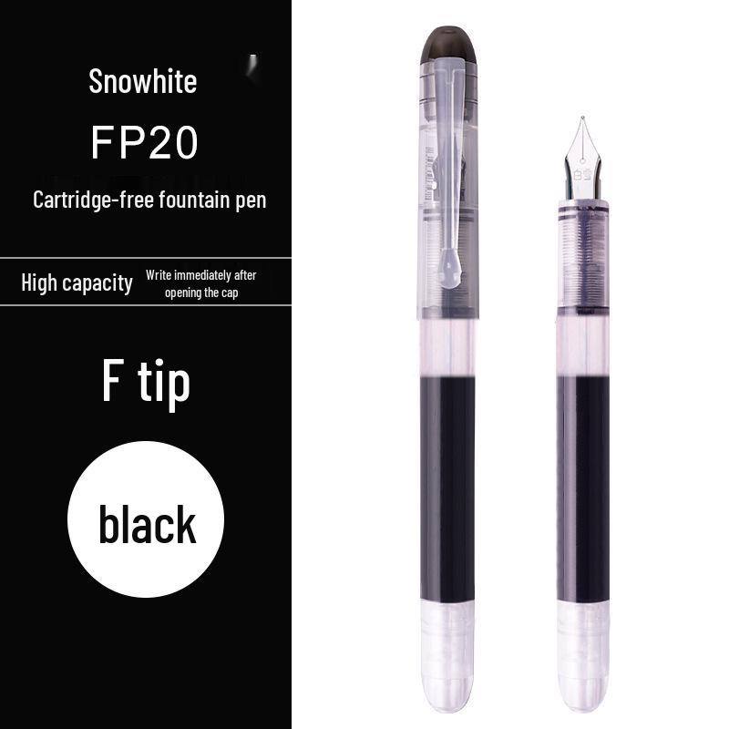 Fountain Pen FP20: Large Capacity, Quick-Drying, Disposable, Direct Liquid Type, Ideal for Students, No Ink Cartridges Needed.
