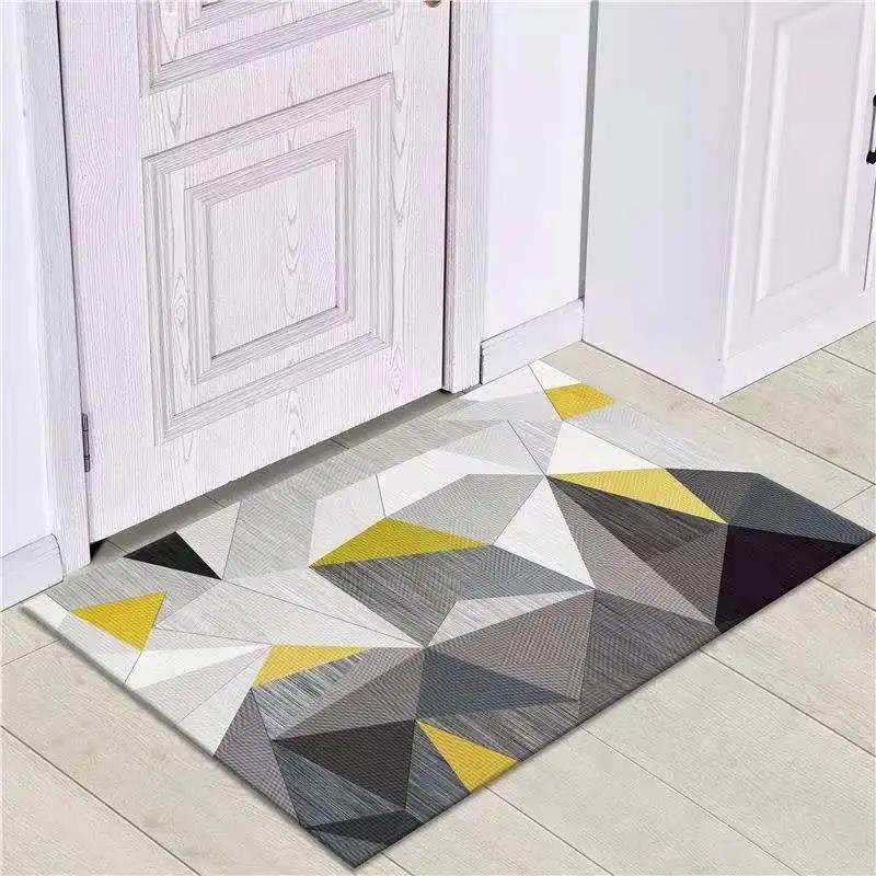 Nordic Absorbent Bathroom Non-slip Foot Mats Outdoor Porch Entrance Door Mat Living Room Carpet Home Rug Bath Mat Flooring Rugs