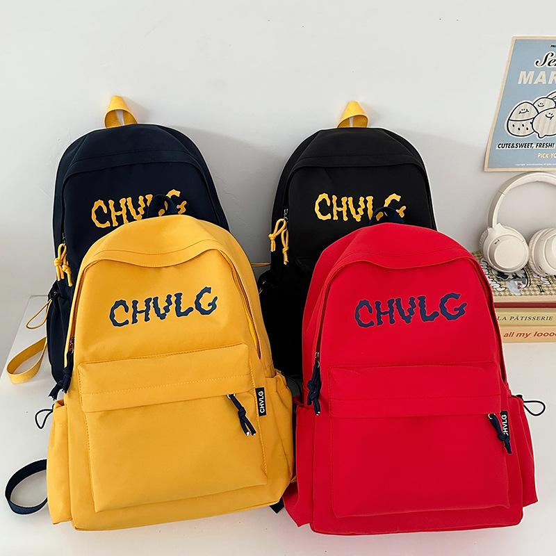 American Retro Schoolbag Female College Student Fashion Large-capacity Computer Travel Bag Simple and Versatile High School Backpack