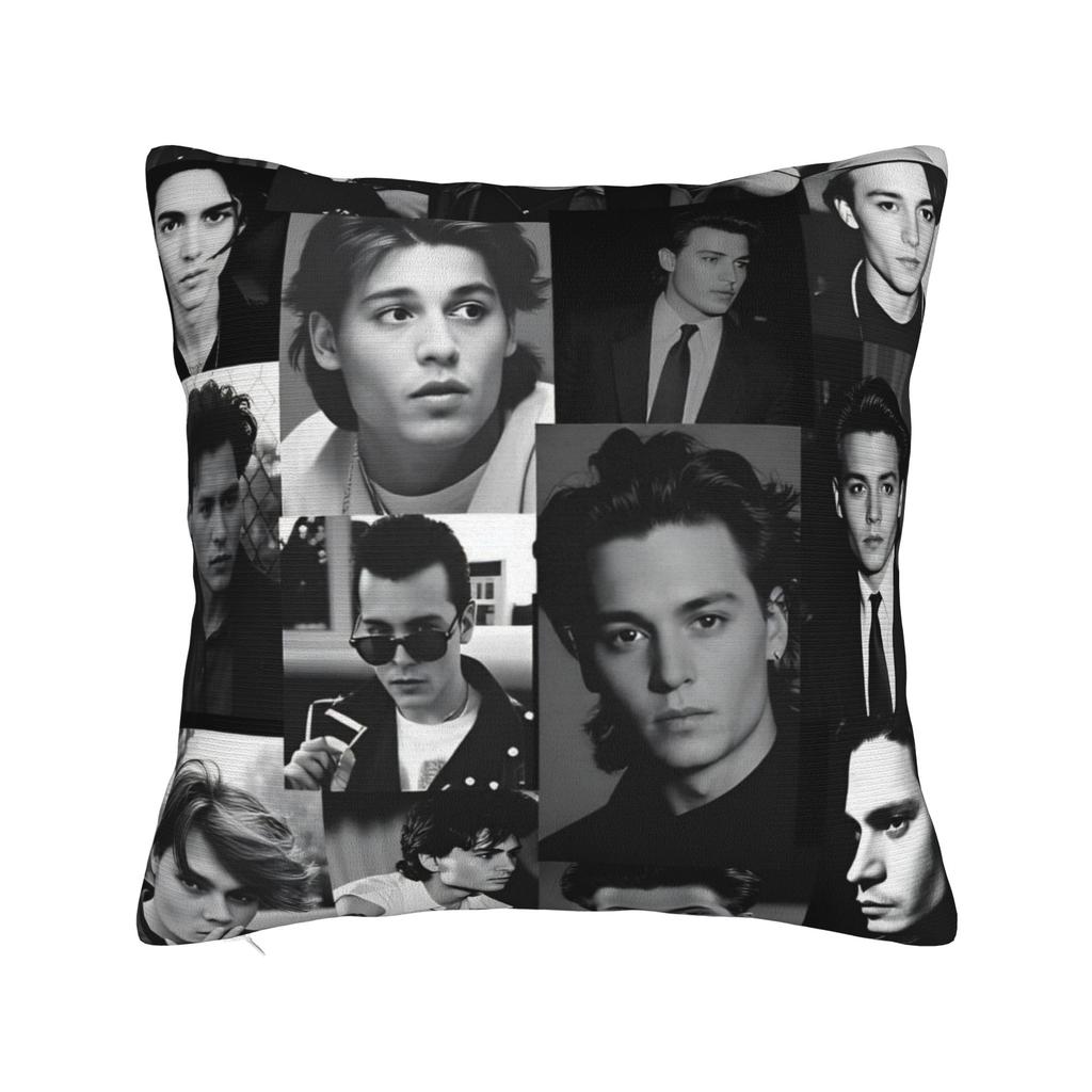 Johnny Depp I Love You Pillowcases Kawaii Pillow Case For Living Room Bed Chair Custom Pillow Cover