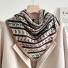71 Series Neck Cashew Flower Square Scarf Silk Scarf Female Korean Version Versatile Literary and Retro Neck Protection Decorative Small Scarf