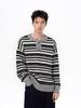 2025 Winter Herren Gestreifter Henley-Kragen Pullover - Slim Fit Drop Shoulder Mode Oberteil für Paare