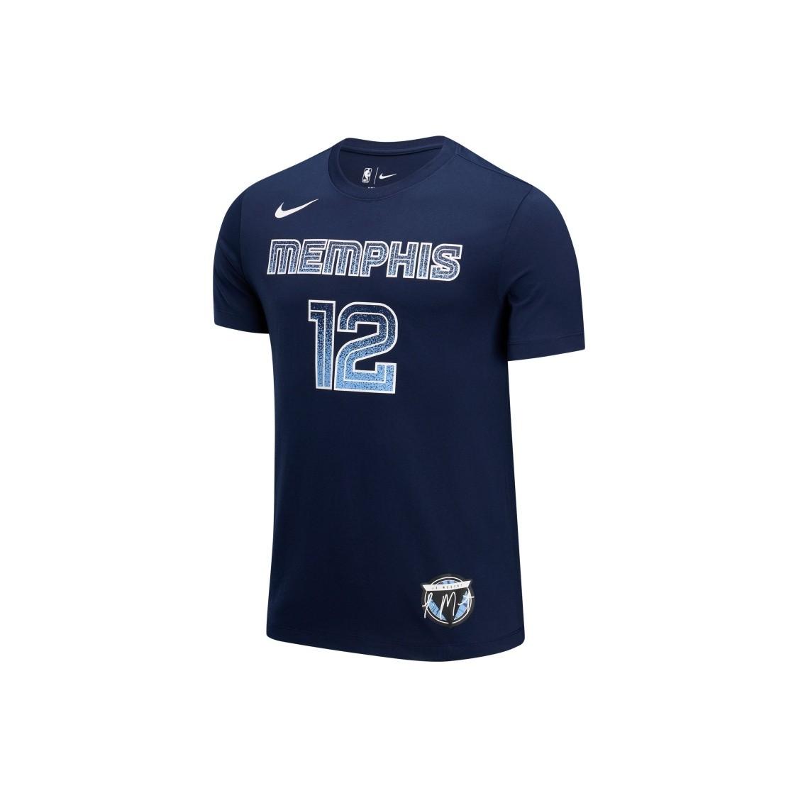 Nike Men s Comfortable Crew Neck Sports Short Sleeve T-Shirt in Blue L