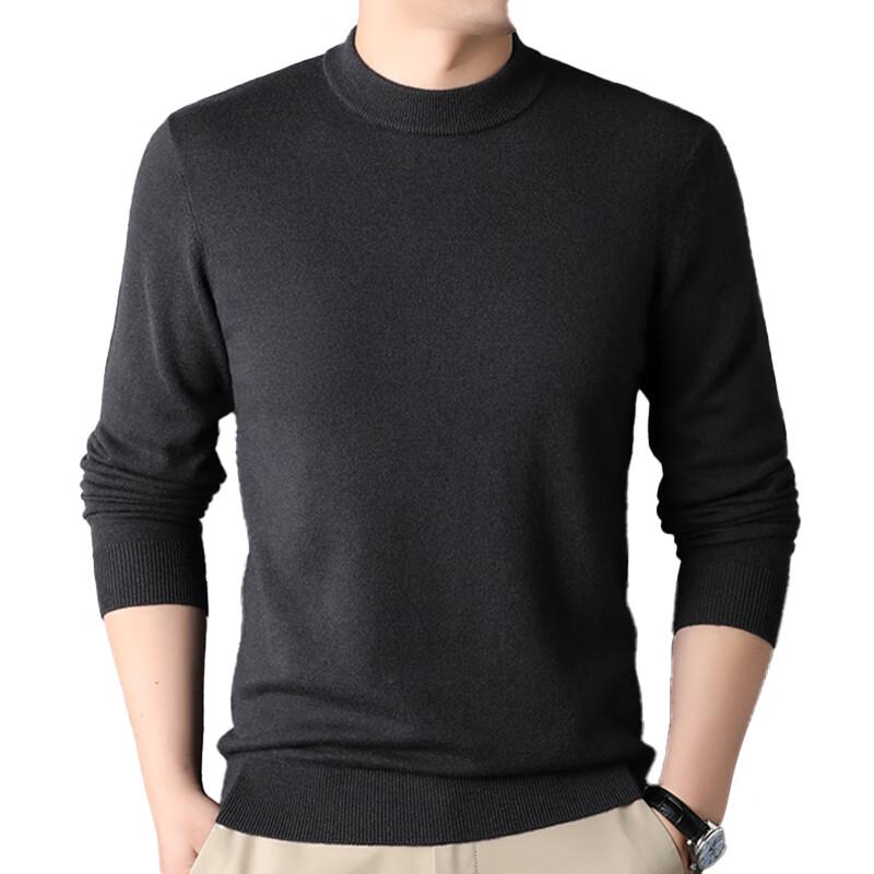 Yiliteng Men's 100% Wool Pullover Turtleneck Sweater YTMFTSJ1063
