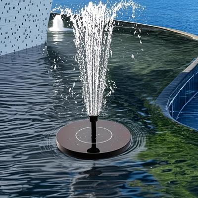 Solarbetriebene schwimmende Springbrunnenpumpe Verstellbares Wasserspiel für Außen-Fischteich Vogeltränke Teich Garten (3 Größen verfügbar)