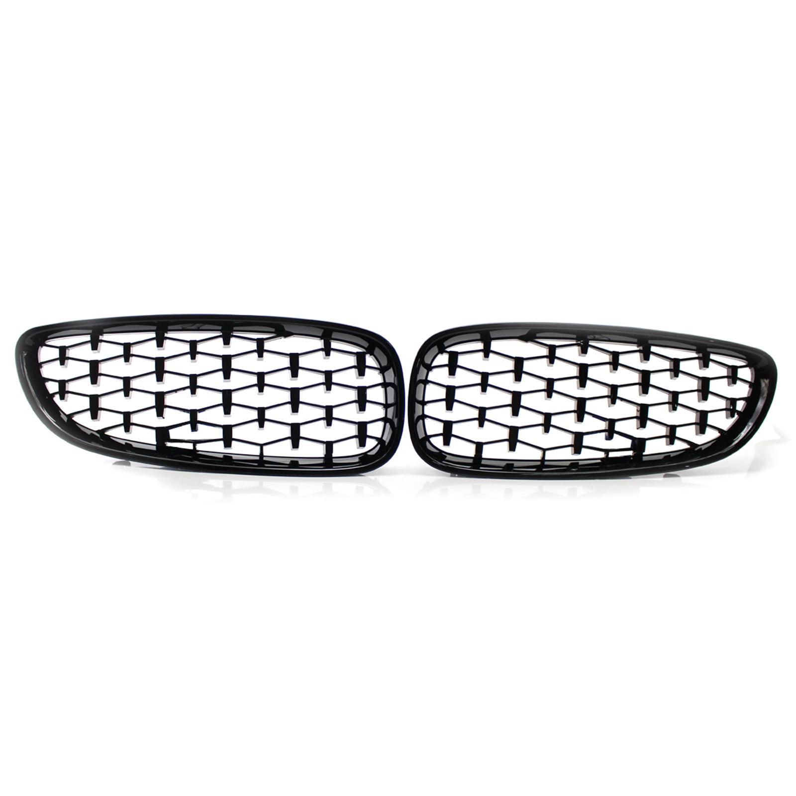 

1 Pair Car Front Bumper Diamond Style Kidney Grille Replacement Racing Grilles Car Styling Accessories For BMW E89 Z4 Gloss Black