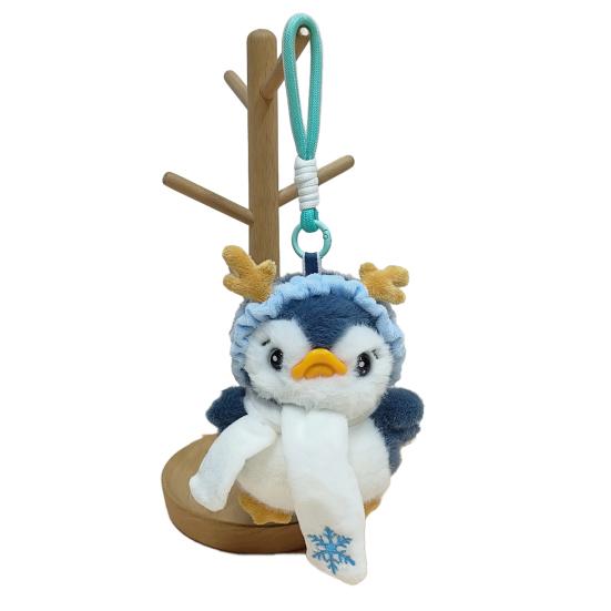 Mini Penguin Keychain Toy Stuffed Plush Animal Pendant Boys Girls Hanging Ornament Bags Phones Cars Versatile Decoration