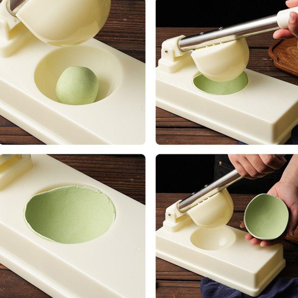 Hand Press Sweet Green Rice Balls Skin Molds Manual Dumpling Wapper Maker  Snowball Mochi