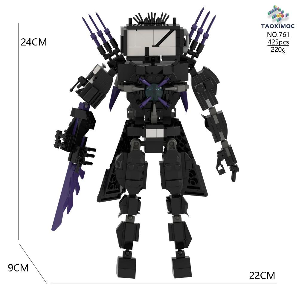 Skibidi Toilet Titan TV Man Speakerman Horror Game Bosses Camara Building Block Cartoon Doll Model Kids Birthday Halloween Gift