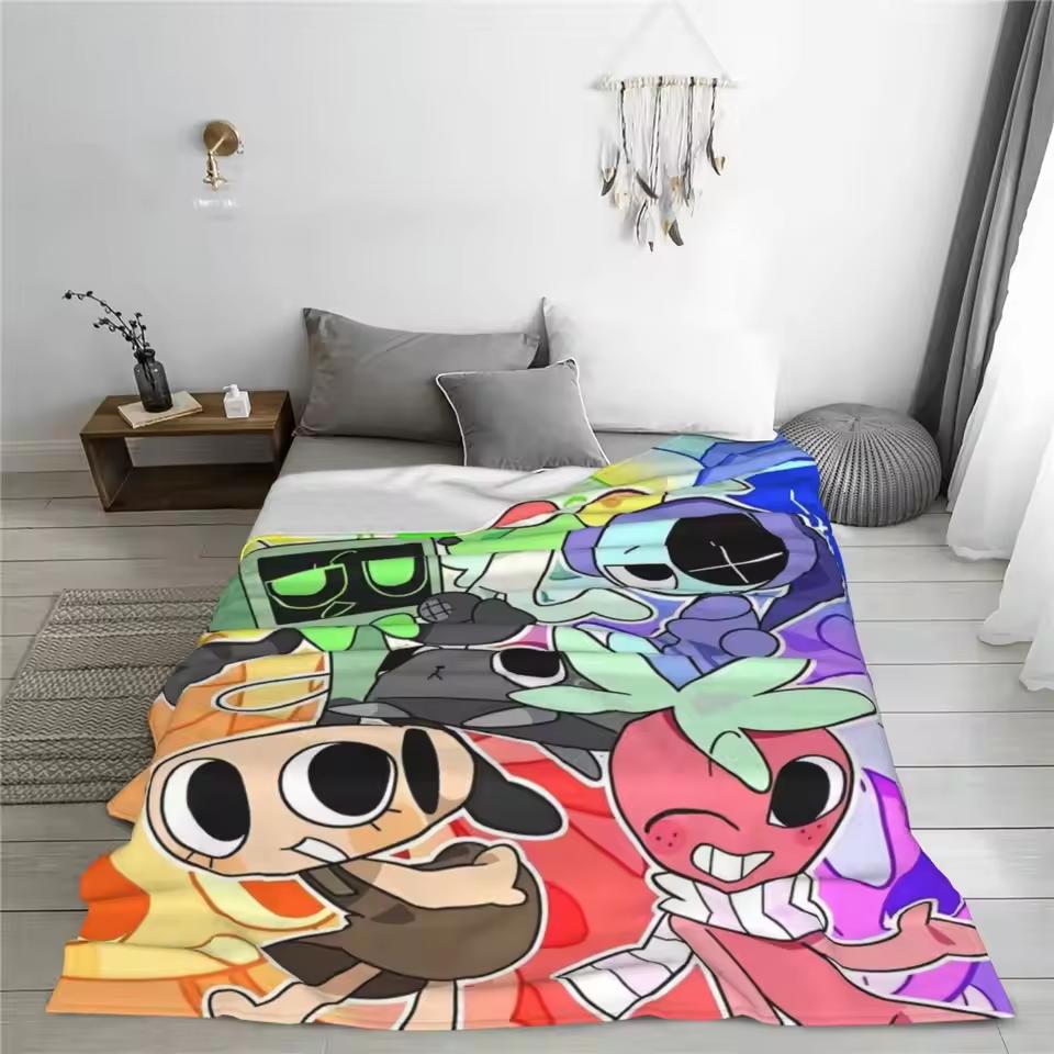 Dandy's World Blanket Flannel Funny Warm Throw Blankets for Boys Girls Birthday Gift Sofa Bed Home Summer