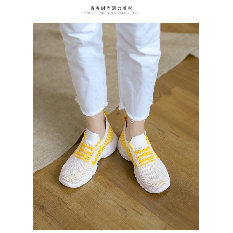 Women's Thick Soled Casual Color Blocked Breathable Sports Shoes Women's Shoes