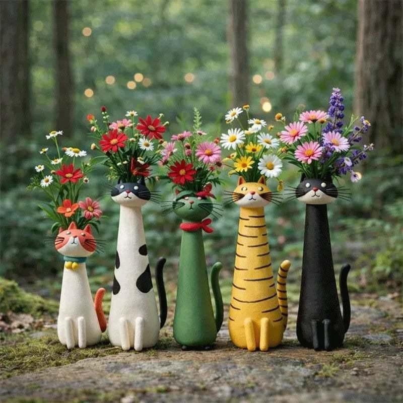 Independent Website: Handmade Quirky Cat-shaped Vase