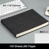 B5 Soft Leather Student Subject Notebook, Work Meeting Record Book, Business Notepad, Drawing Book, Mind Map, Grid/lined Blank Pages