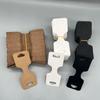 100Pcs Jewelry Adhesive Packaging Card Kraft Paper Necklace Hanging Holder Bracelet Hair Ring Folded Paper Card Display Cards