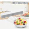 Cling Film Cutter Magnetic Cling Wrap Dispenser Plastic Wrap Dispenser with Cutter Reusable Food Cling Wrap Film Cutter Tin
