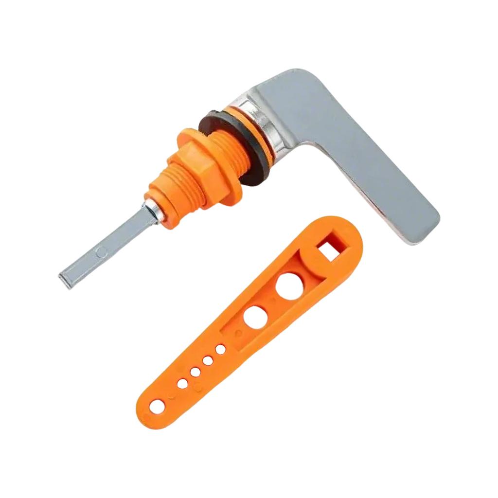 Zinc Alloy Toilet Flush Handle Toilet Handle Replacement Flush Lever Repair Replace Tank Flushers Handle Easy to Install
