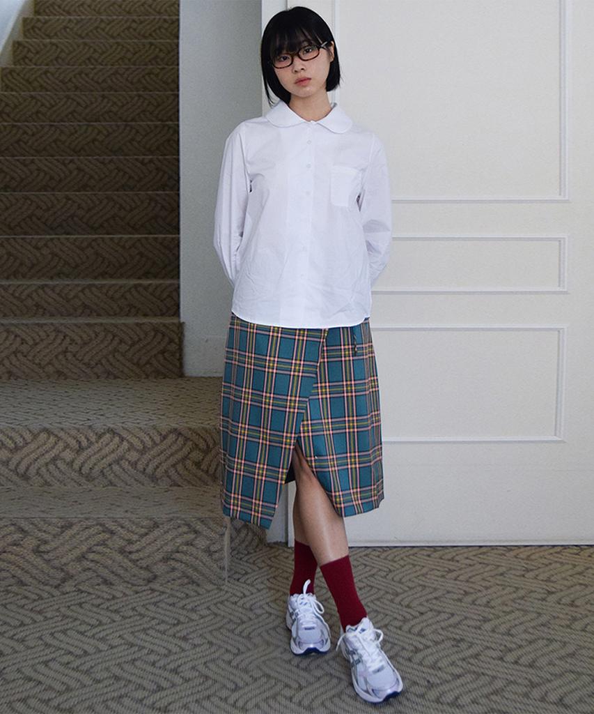 Kikobe Round Collar Blouse_White