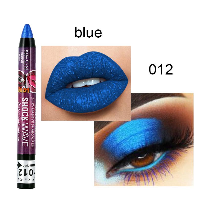 36 farbe Lidschatten Stift Lippenstift Wasserdicht 2-in-1 Lidschatten Stick Set